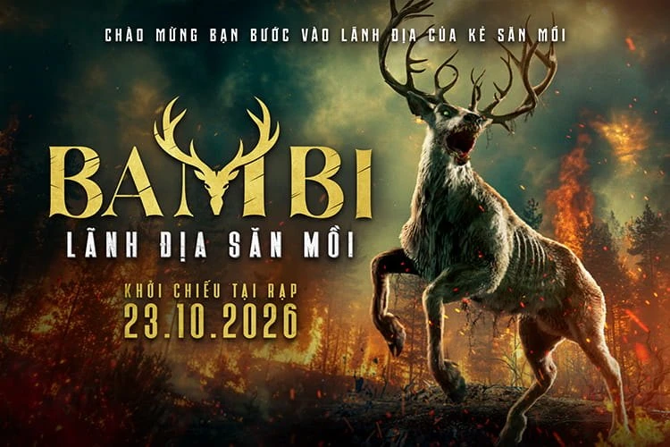 Bambi: Lãnh địa săn mồi ra rạp Việt, nai hiền hóa quái vật săn người