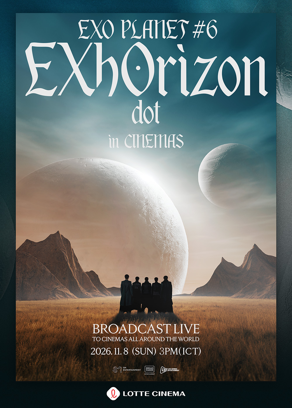 Poster EXO PLANET 6 EXhOrizon dot Live Viewing